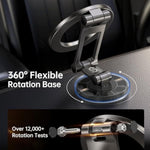 Syncwire Fits MagSafe Car Mount for Car Dash&Tesla Screen[All-Metal] Magnetic Phone Holder, [Flexible Three-axis]360° Rotation Car Mount Strong Magnets Car Phone Holder for iPhone 16 15 14 13 Pro Max