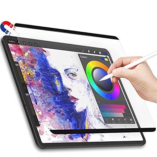 Magnetic Removable & Reusable Paper-Feel Screen Protector, for ipad Air5/4 10.9/ ipad pro11 Inch (2018-2022 Model) Like Paper, Used for Drawing,
