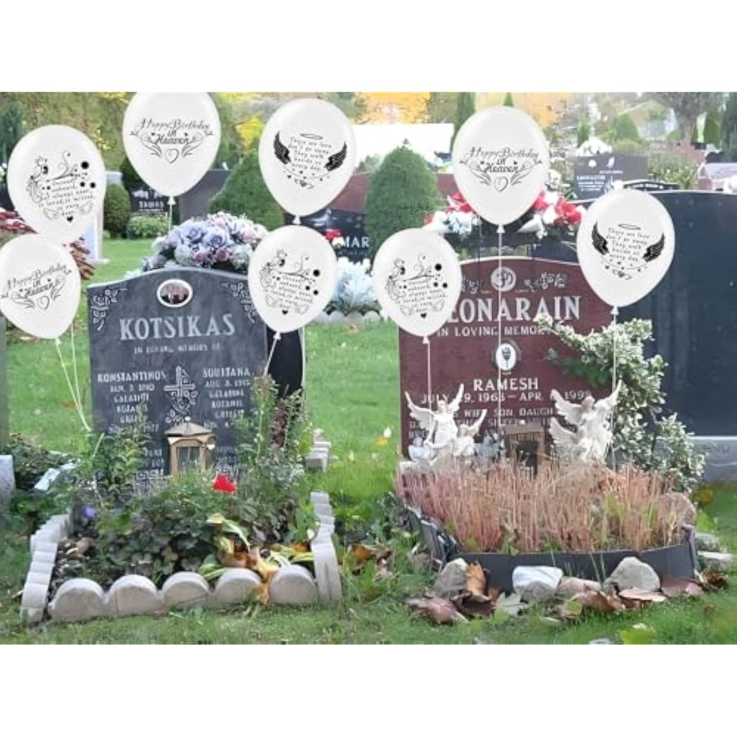 Happy Birthday In Heaven Balloons 30 Pieces 12" White Funeral Memorial Decorations Funeral Helium Remembrance Release Balloons For Condolence Funeral Anniversary Memorial (White)