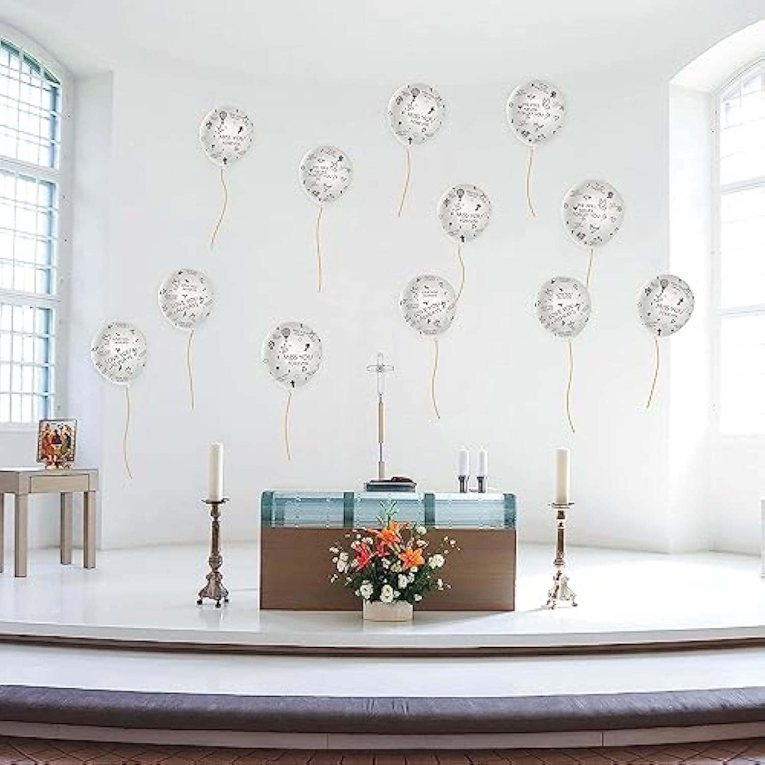 37Pcs Memorial Balloons Set White Remembrance Funeral Celebration Of Life Latex Balloon With Ribbon Miss You Forever Love You Always We Will Never Forget You Decorations
