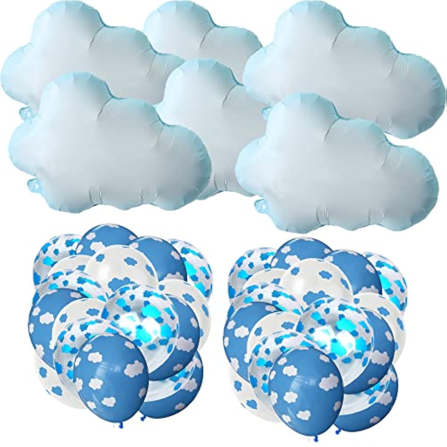 42PCS Cloud & Latex Balloons for Baby Shower, Birthday, Wedding and Party Decorations
