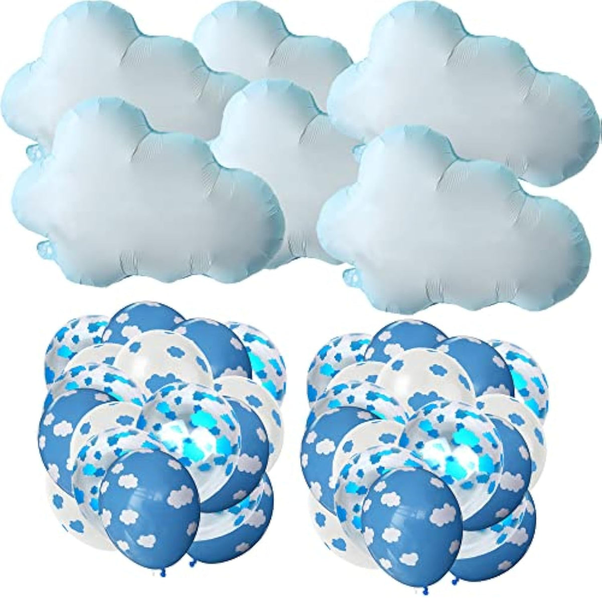 42PCS Cloud & Latex Balloons for Baby Shower, Birthday, Wedding and Party Decorations