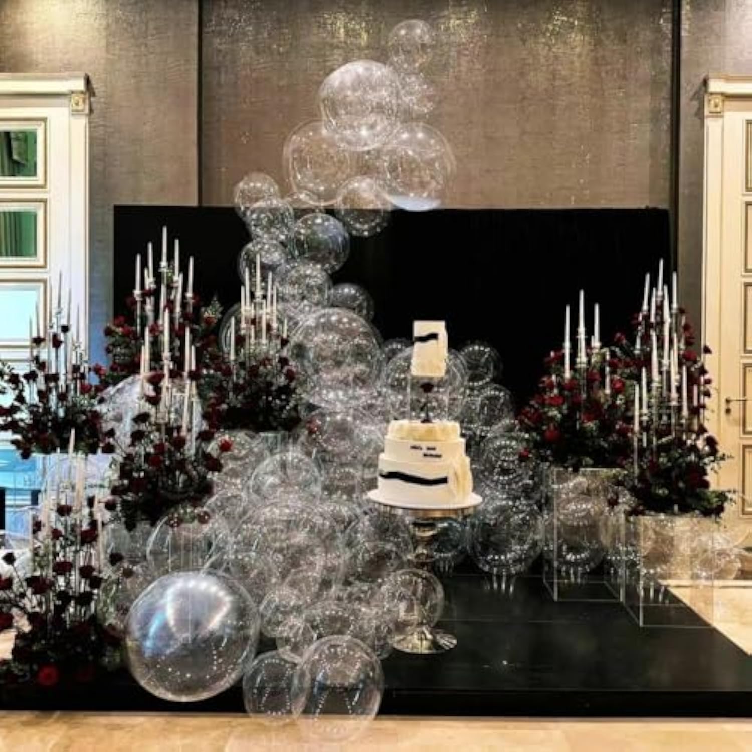 Bobo Balloons, 60 Packs Different Sizes Clear Balloons Bubbles Garland Arch Kits With Fishing Line/Transparent Rubbers For Party Decorations (8 Inch, 10 Inch,18 Inch, 20 Inch, 24 Inch)