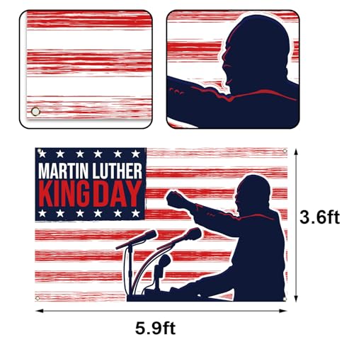 Martin Luther King Day Decorations Dr Martin Luther King Photo Booth Backdrop MLK Day Speech Scene School Classroom Bulletin Board Decor
