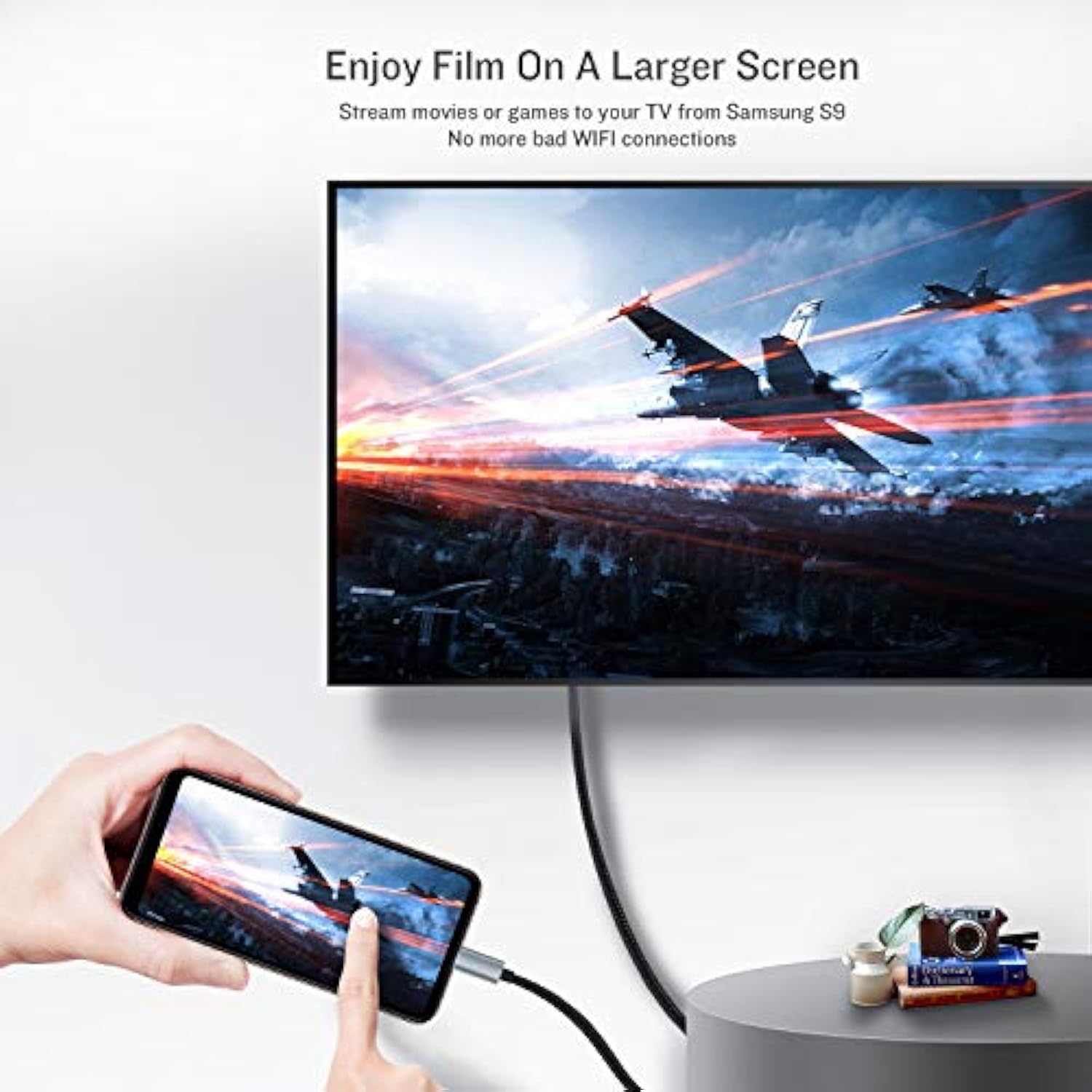 Usb C To Hdmi Cable, [4K, High-Speed] Usb Type C To Hdmi Cable For Home Office