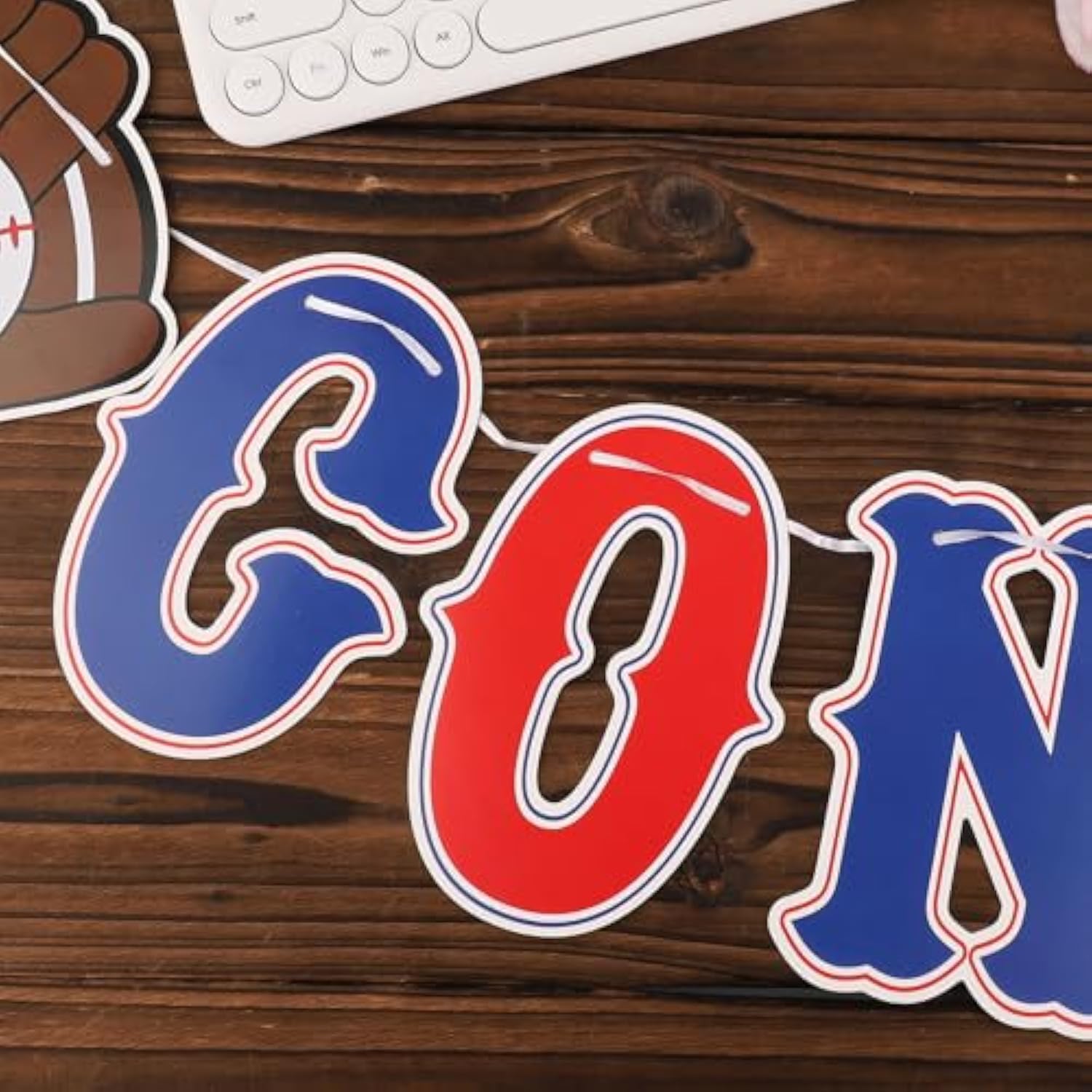 Baseball Banners, Pre-Strung Softball Party Concessions Sign Sports Themed Party Garland Decorations For Baby Shower Birthday Decor