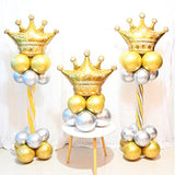 8Pcs Gold Crown Foil Balloons Party Decorations.Wedding Bridal Shower Marriage Engagement Party Supplies