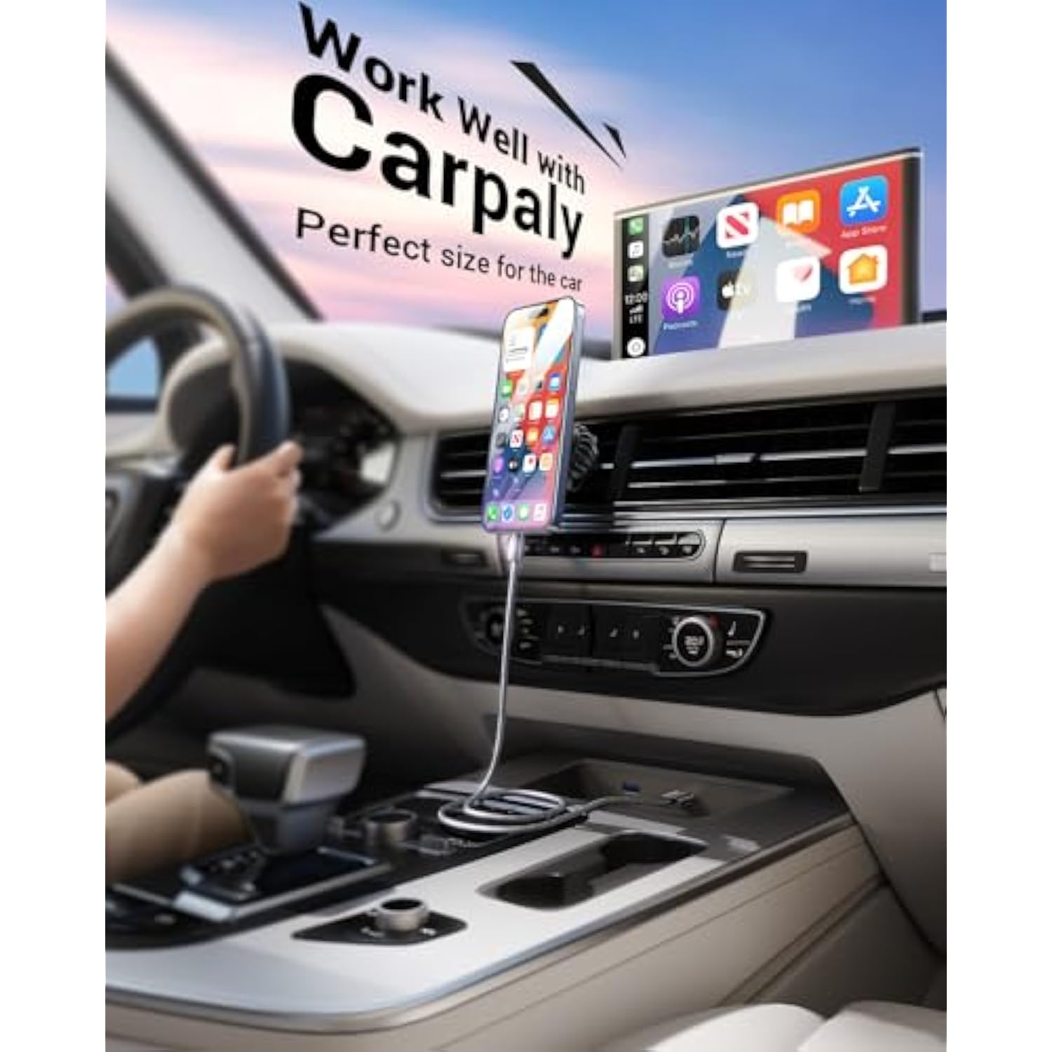 Carplay Cable For Iphone 16/15/14?[3.3Ft, 2Pack] Usb A To Usb C Cable, Replacement Andorid Auto/Carplay Usb C Cord Fit For Ipad 10Th/Ipad Air 5/Galaxy S24 Ultra/Iphone 16/Iphone 15/Pixel 8