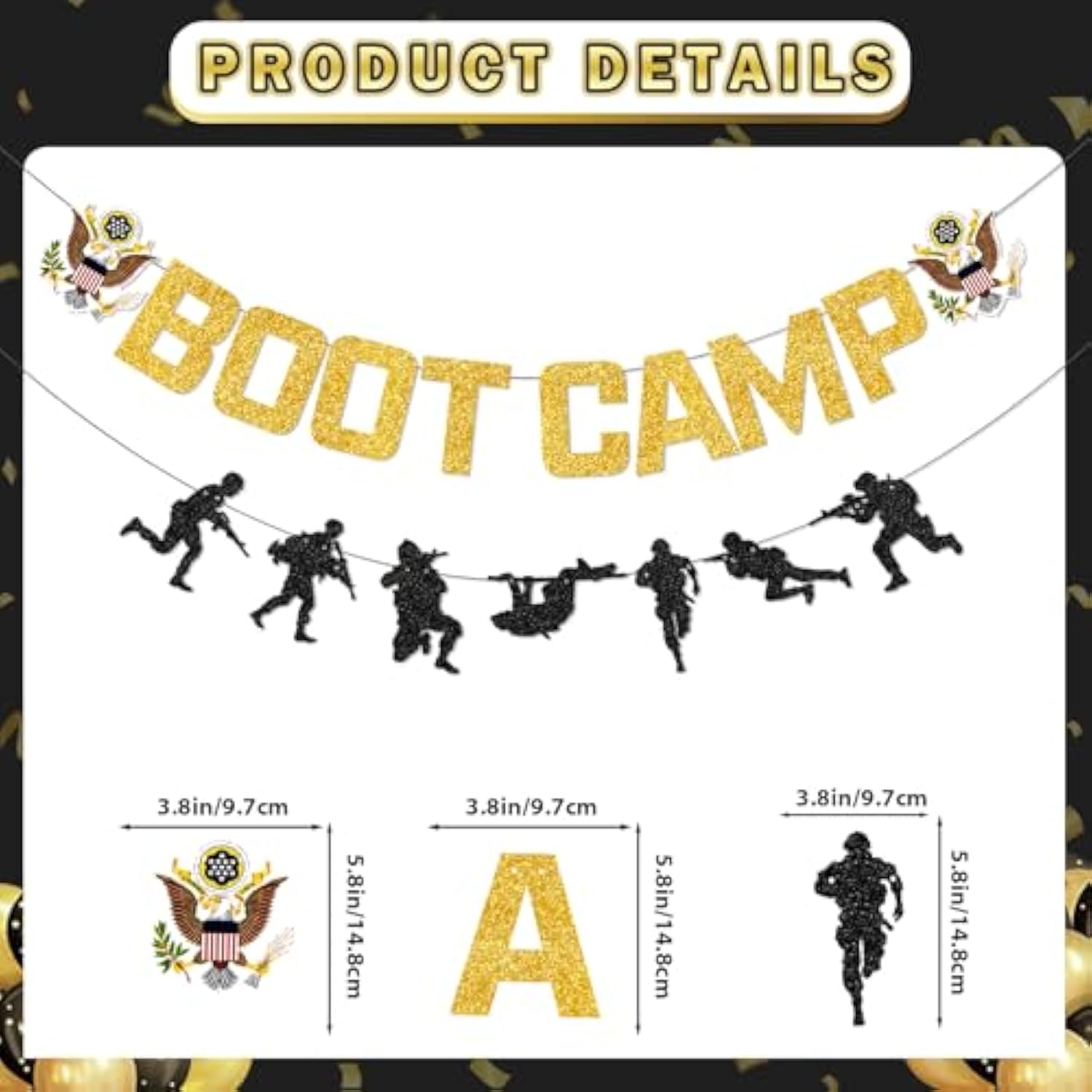 Boot Camp Army Banner – Army Themed Birthday Party Decorations