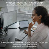 Kw 7100 Mini Multi Device Compact Keyboard With Bluetooth. ( Blossom)