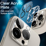 JETech Camera Lens Protector for iPhone 16 Pro 6.3-Inch and iPhone 16 Pro Max 6.9-Inch, 9H Tempered Glass, Anti-Scratch, Case Friendly, Does Not Affect Night Shots, HD Clear, 3-Pack