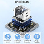 [4Pack] USB Charger Block 5V 2.4A,Dual A Port Charging Blocks