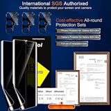 [2+3Pack] For Samsung Galaxy S23 Ultra Privacy Screen Protector [Not Glass] Accessories 2 Pack Film Privacy Screen For Samsung S23 Ultra 5G With 3 Pack Tempered Glass Camera Lens Protector