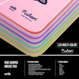 Erik Official Pusheen Xxl Rgb Gaming Mouse Mat | Led Mouse Mat | 900X400X4 Mm Non-Slip Rubber Base Mouse Pad Rgb, Rgb Gaming Mouse Pad, Keyboard Mouse Mat | Pusheen Gifts | Kawaii Gaming