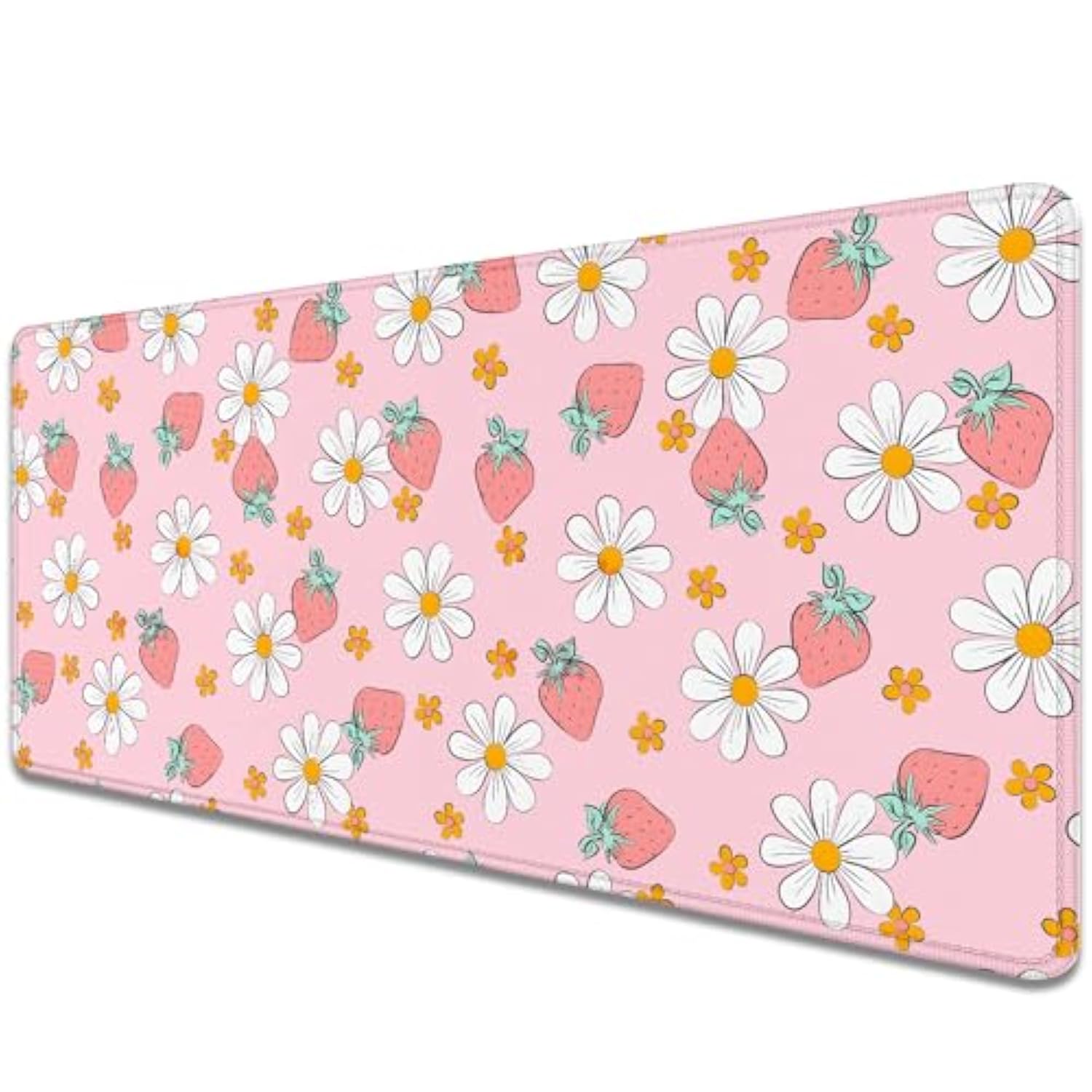 Strawberry Pink Mouse Pad - Large, 27.5X11.8 In, Gaming Mouse Pad And Desk Mat For Computer, Office, Home Work