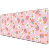 Strawberry Pink Mouse Pad - Large, 27.5X11.8 In, Gaming Mouse Pad And Desk Mat For Computer, Office, Home Work