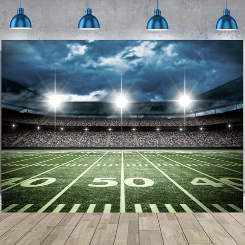 Football Field Backdrop 7X5FT Football Themed Birthday Party Decor Banner