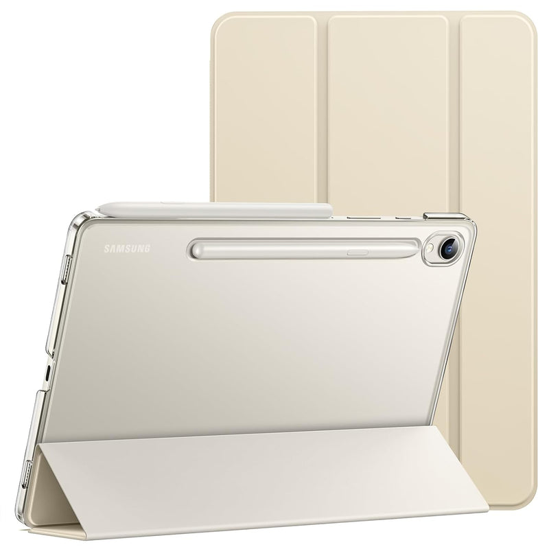 JETech Case for Samsung Galaxy Tab S9 11-Inch, Translucent Back Tri-Fold Stand