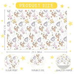 Winnie Wrapping Paper For Baby Shower, The Pooh Birthday Decoration, Winnie Gift Wrapping Paper,Winnie Baby Shower Decorations- 5 Pack (29.5 X 19.7In), Classic Bear Gift Wrap For Birthdays, White