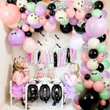 Halloween Balloon Arch Kit – 18", 10", 5" Balloons with Bat Stickers