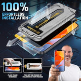 + For Iphone 13 Pro Max/14 Plus Privacy Glass Screen Protector 2 Pack (9H+ Military Grade 3X Protection) Long Last Shatterproof Tempered Glass-Anti Scratch/Fingerprint [Full Coverage] Anti-Spy