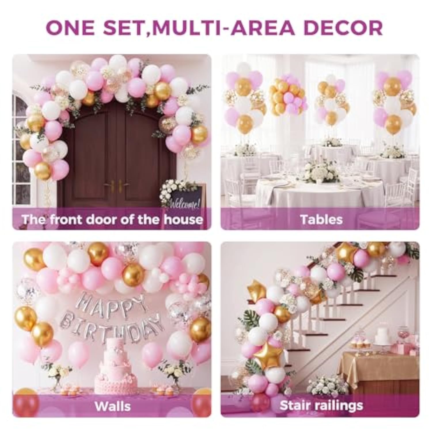110Pcs Pink Balloons, Pink Latex Balloon For Girls Women Valentine'S Birthday Baby Shower Graduation Engagement Anniversary Wedding Princess Theme Party Supplies Decoration,12 Inches