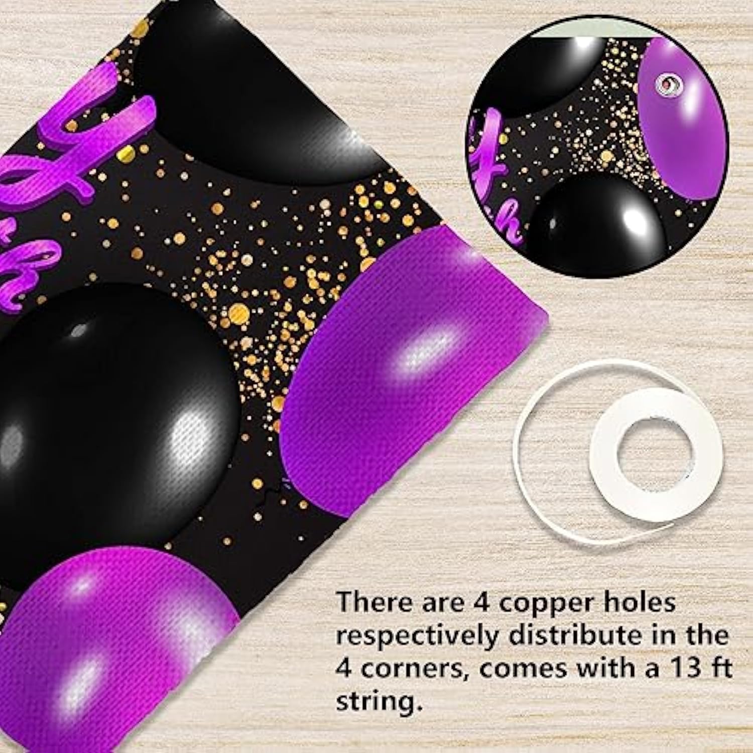 Happy 32Nd Birthday Purple And Black Banner Backdrop Cheers To 32 Years Old Confetti Balloon Theme Decor Decorations For Women 32 Years Old Birthday Party Bday Supplies Background Gift Glitter