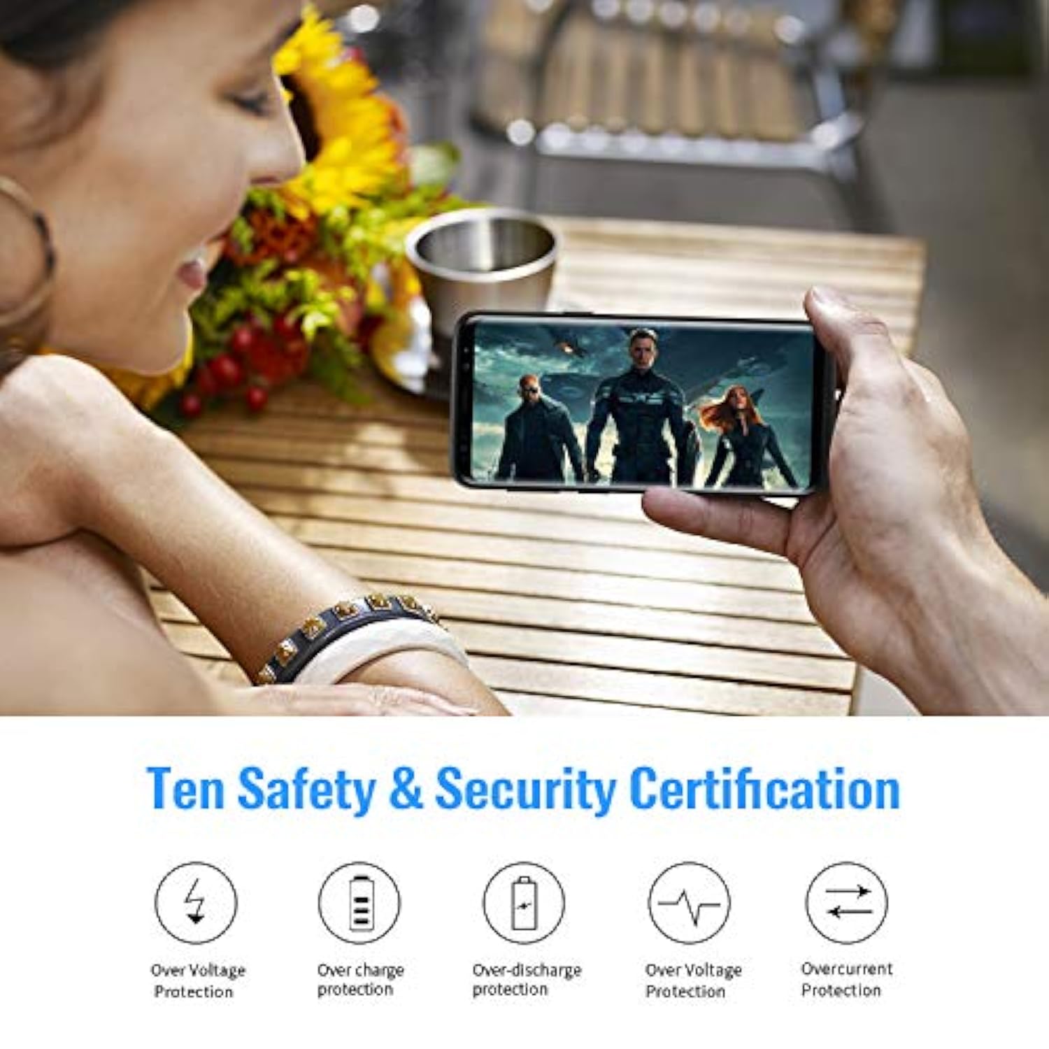 6000Mah Battery Case For Galaxy S9 - Portable Charger & Power Bank, 5.8 Inch, Black