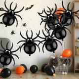 10PCS Halloween Spider Balloon Set 32" Large Foil Balloons for Spooky Party Decorations