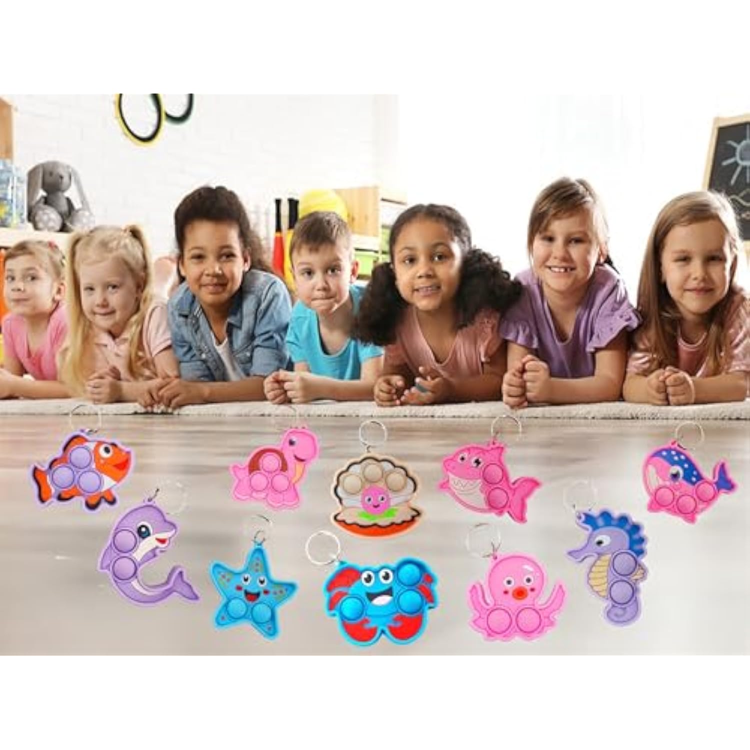 20 Packs Bulk Ocean Animal Classroom Students Prize, Mini Sea Creature Holiday Party Favors