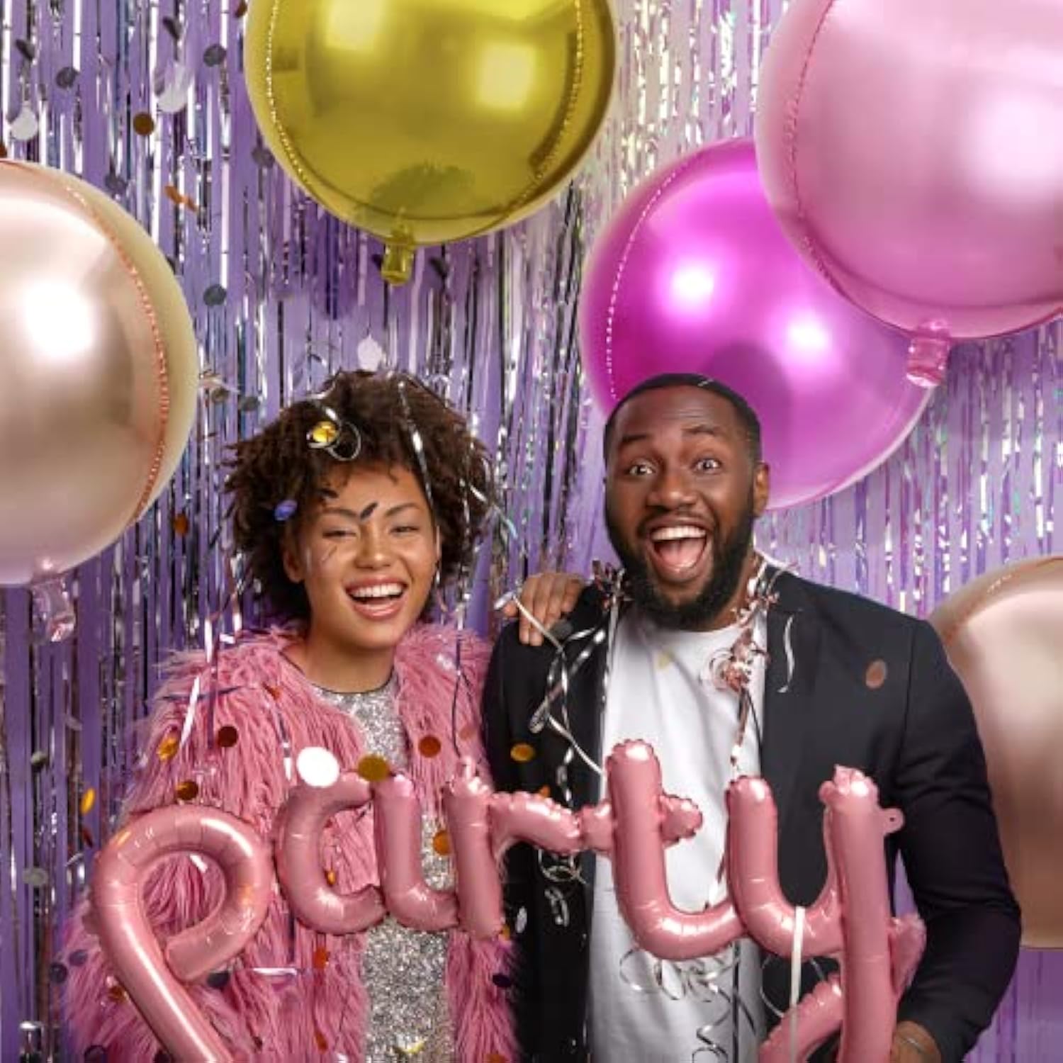 4D Round Balloons - Pack Of 6 | Valentine'S Day Red Foil Balloons - 22