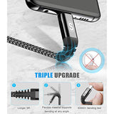 Usb Type C Cable 3.1A Fast Charging [3Pack,10Ft+6.6Ft+3.3Ft], Usb-A To Usb-C C