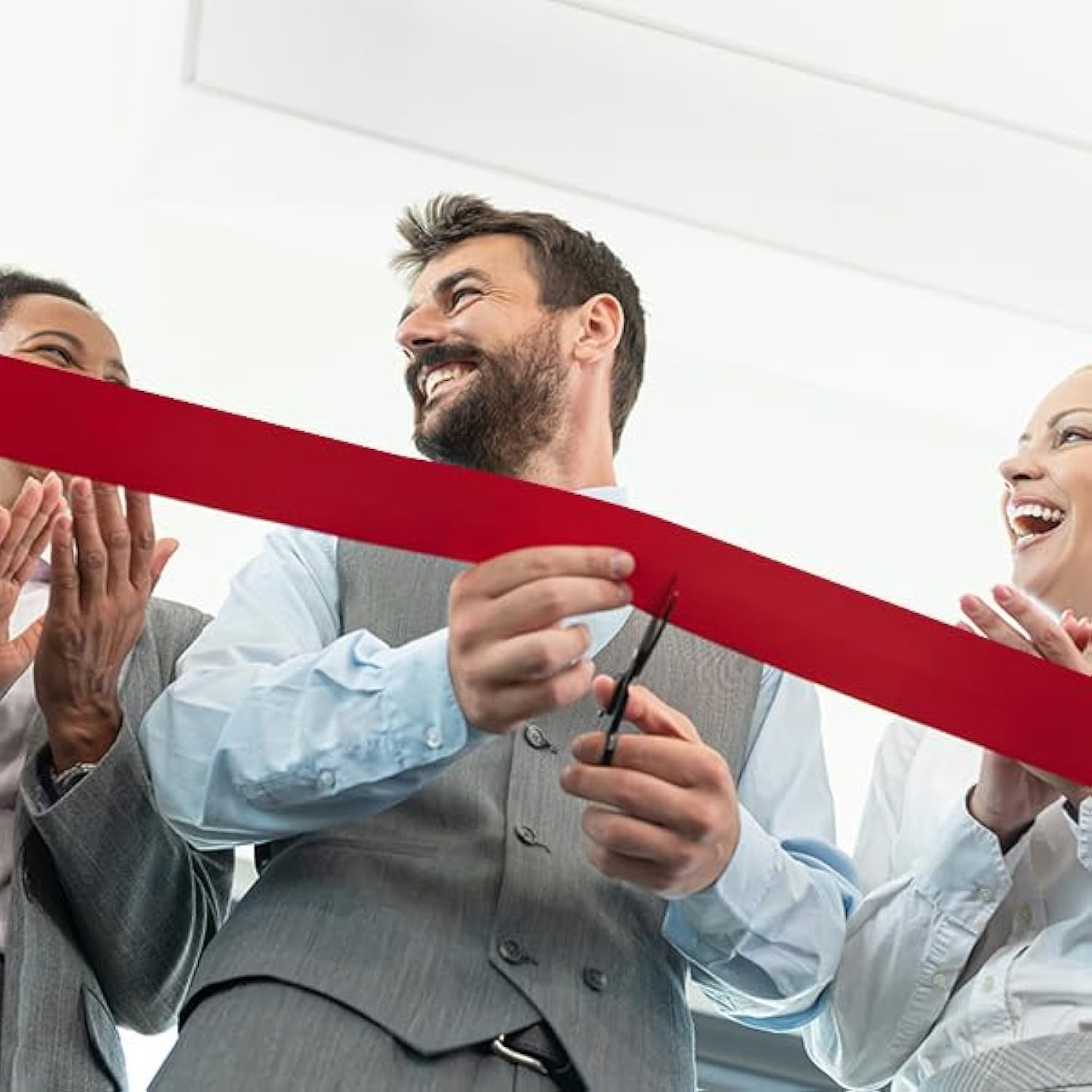 4 Inch X 22Yards Wide Red Satin Ribbon Solid Fabric Large Ribbon For C