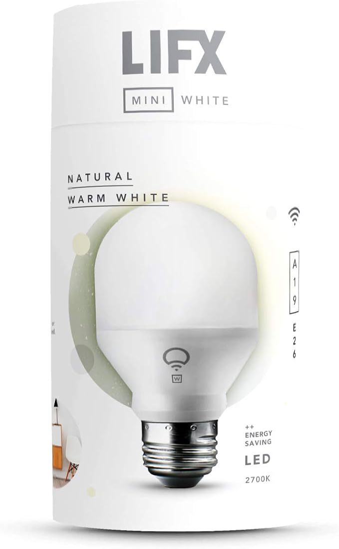 A19 WiFi Smart LED Light Bulb 9W Dimmable Warm White Compatible with Alexa Google Assistant Apple HomeKit