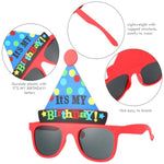 Happy Birthday Glasses It'S My Birthday Sunglasses Novelty Glasses Self Photo Props For Adults Party(Birthday Hat)