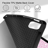 For Ipad Pro 12.9 Case 2022 2021 6Th 5Th Gen- Built In Pencil Holder - Trifold