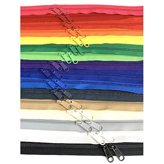 4.5Mm Zipper With Double Pull Purse Or Handbag Zippers Head To Head Sl