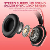 Cute Cat-Ear Gaming Headset - 50mm Drivers, Noise-Cancelling Mic, 3.5mm Wired Stylish & Lightweight Design (Pink)