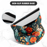 Ergonomic Mouse Pad With Gel Wrist Support Small Wrist Rest Smooth Surface Non-Slip Pu Base Comfortable Office Supplies Pain Relief, 8.7 X 7.2 Inches, Beautiful Flowers