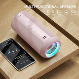 Portable Bluetooth Speakers, Ipx7 Waterproof Wireless Speaker With 24W Loud Stereo Sound, Deep Bass, Bluetooth 5.3, Rgb Lights, Dual Pairing, 30H Playtime For Home, Outdoor, Party