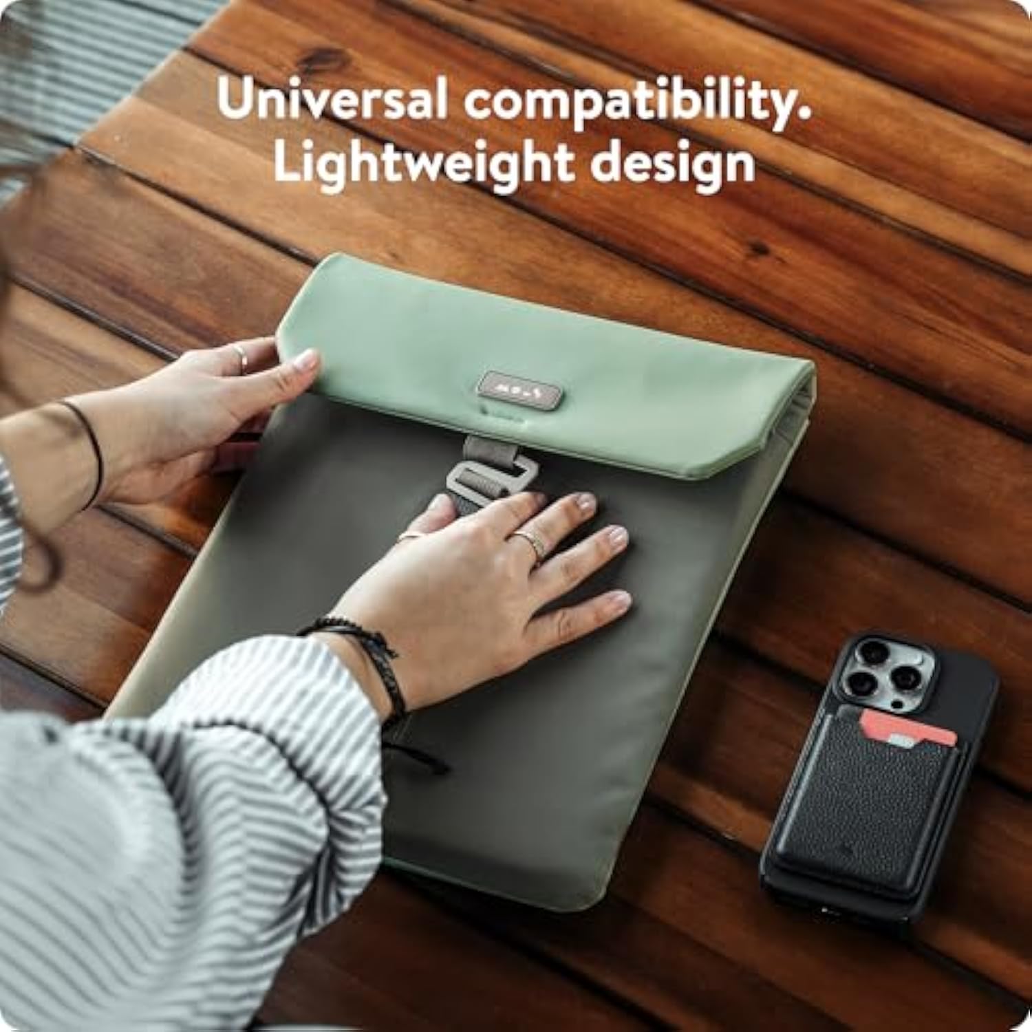 – Laptop Bag 16 Inch Case - Universal Laptop Sleeve – Water Resistant Durable Cover - Sage