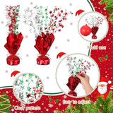 8-Pack Metallic Foil Spray Star Table Centerpieces for Holiday and Party Decor