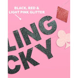 Feeling Lucky Sparkle Banner - 5 Ft. | Bachelorette Decoration, Birthday Party Sign, Casino Decor, Girl Cocktail Backdrop, Vegas Photo Booth Background