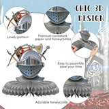 10 Pieces Knights Decorations Knight Birthday Party Supplies Medieval