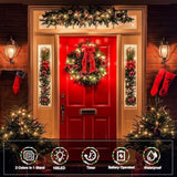 Red White Green Christmas String Lights Battery Operated, 100 Led Dual Color Changing Fairy Lights 33Ft With Remote Time