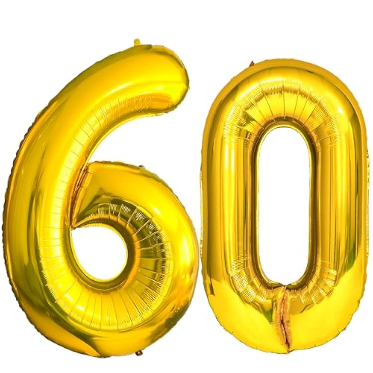 60 Number Balloons Gold Big Giant Jumbo Huge Foil Mylar 60 Balloon Numbers For 60Th Birthday Party Anniversary Decorations 40-Inches