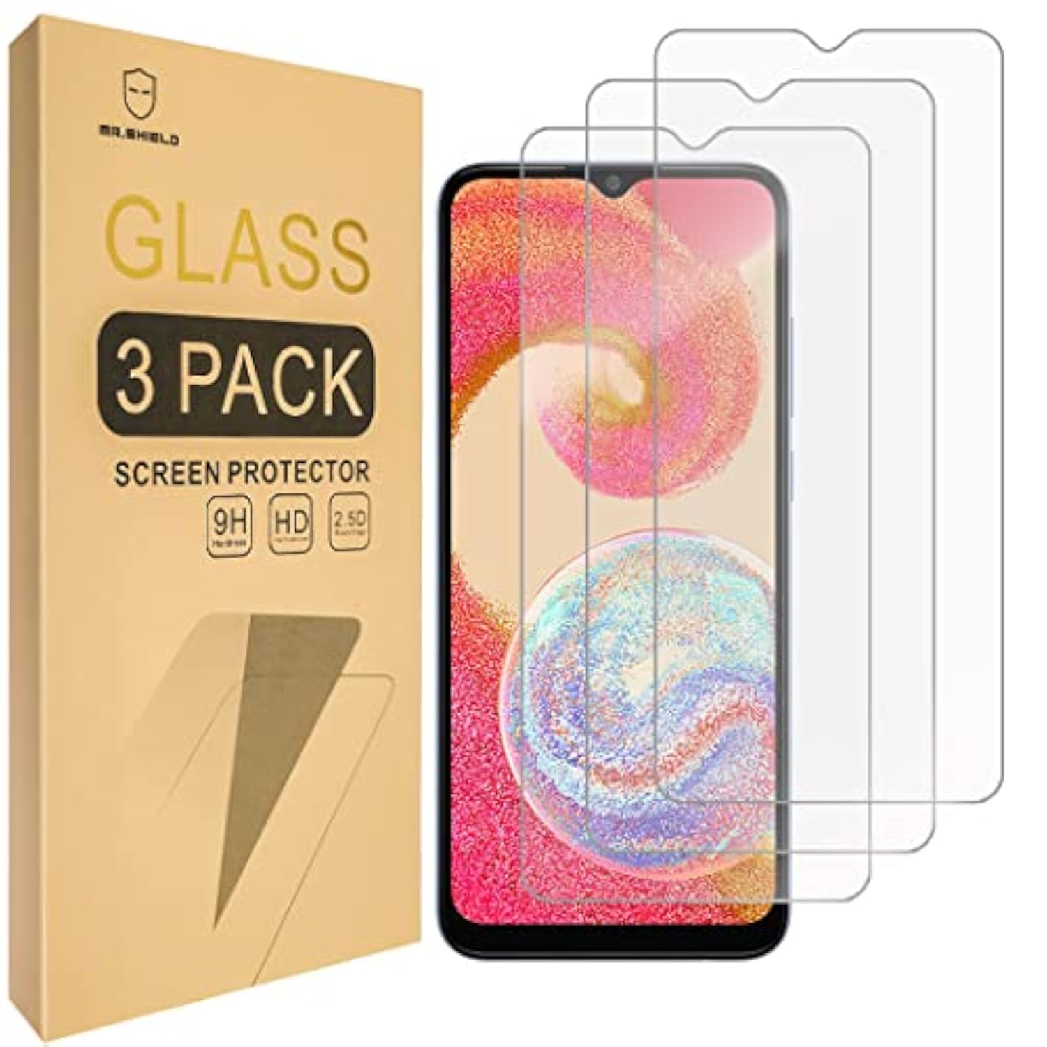 [3-Pack] Designed For Samsung Galaxy A04E [Upgrade Maximum Cover Screen Version] [Tempered Glass] [Japan Glass With 9H Hardness] Screen Protector