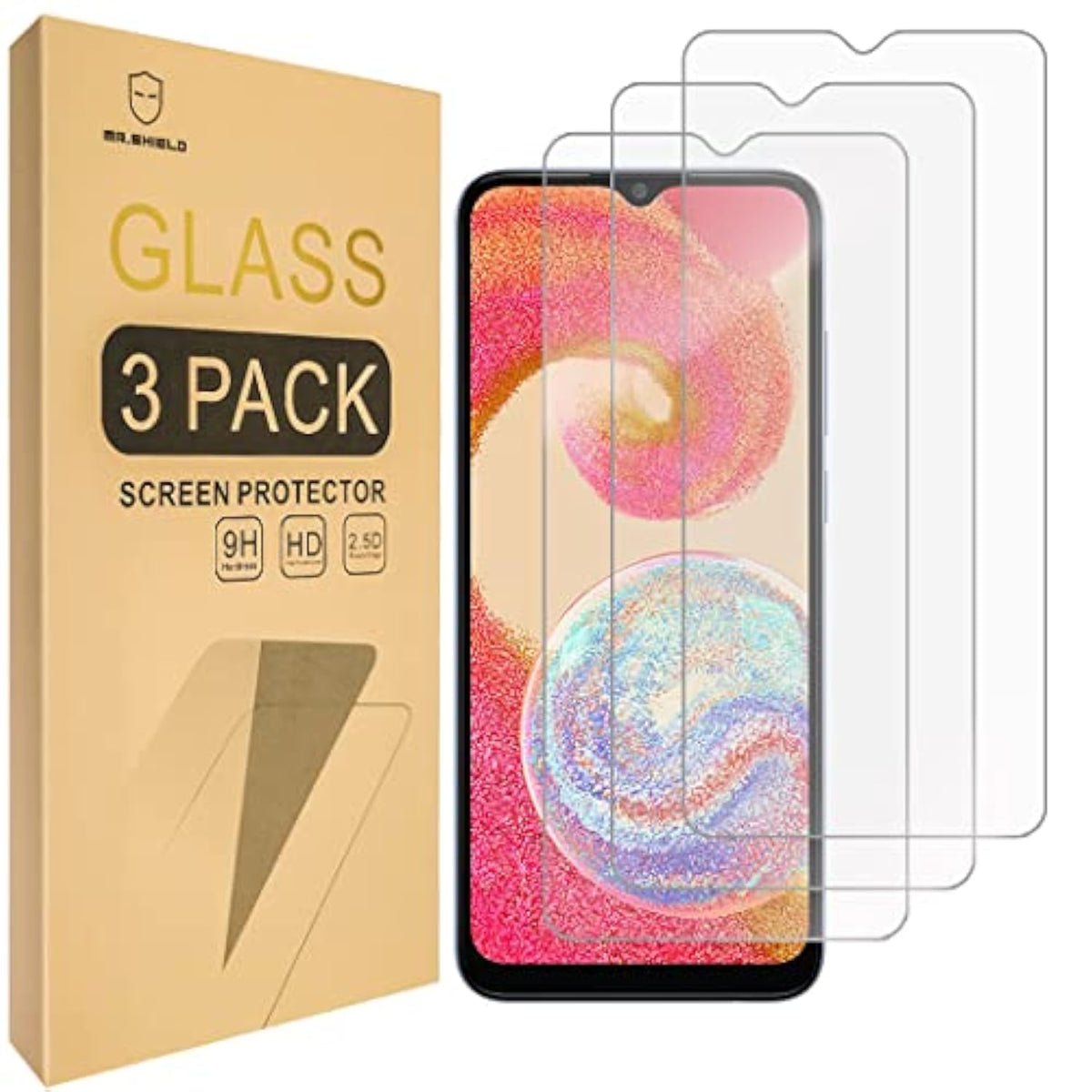 [3-Pack] Designed For Samsung Galaxy A04E [Upgrade Maximum Cover Screen Version] [Tempered Glass] [Japan Glass With 9H Hardness] Screen Protector