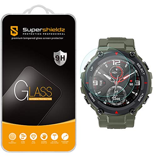 (2 Pack) Designed for Amazfit T-Rex and Amazfit T-Rex Pro Tempered Glass Screen Protector, Anti Scratch, Bubble Free