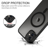 For Iphone 11 Phone Case, Phone Case For Iphone 11 Magnetic Case [Compatible With Mag Safe] Translucent Matte Slim Shockproof Anti-Fingerprint Protective Cover For Iphone 11 6.1’’ Black